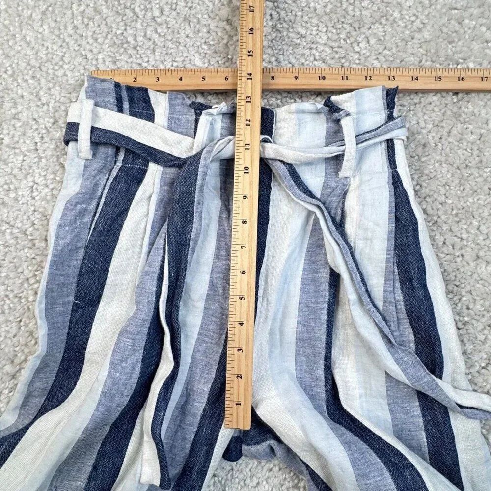 Point Sur Striped Paperbag Linen Pants - Picture 10 of 12